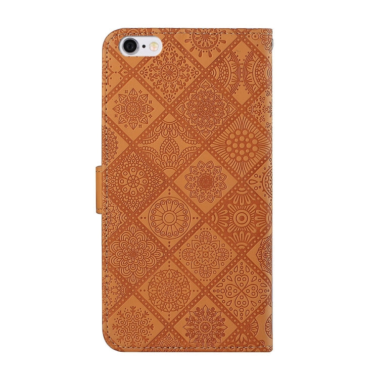 Ethnic Style Embossed Pattern Horizontal Flip Leather Case with Holder & Card Slots & Wallet & Lanyard For iPhone 6 Plus