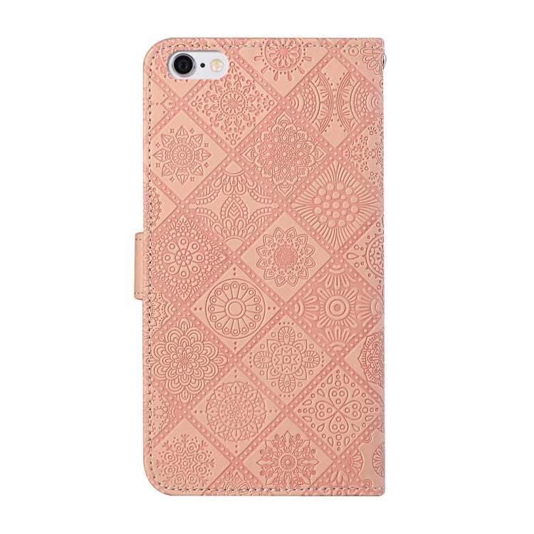 Ethnic Style Embossed Pattern Horizontal Flip Leather Case with Holder & Card Slots & Wallet & Lanyard For iPhone 6 Plus