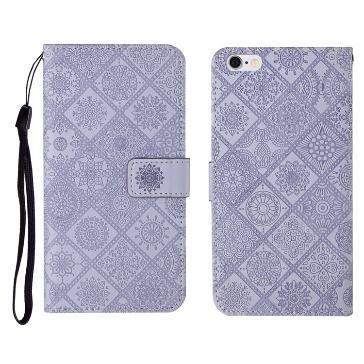 Ethnic Style Embossed Pattern Horizontal Flip Leather Case with Holder & Card Slots & Wallet & Lanyard For iPhone 6 Plus