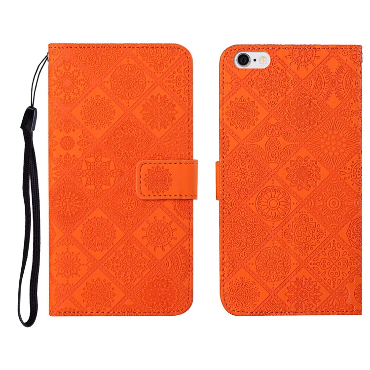 Ethnic Style Embossed Pattern Horizontal Flip Leather Case with Holder & Card Slots & Wallet & Lanyard For iPhone 6 Plus