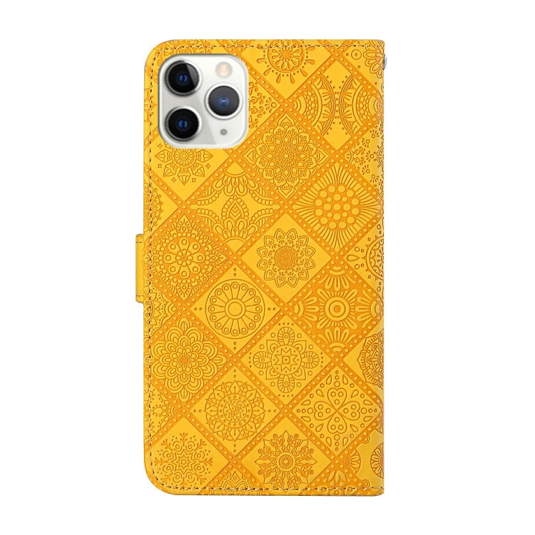 For iPhone 11 Pro Ethnic Style Embossed Pattern Horizontal Flip Leather Case with Holder & Card Slots & Wallet & Lanyard