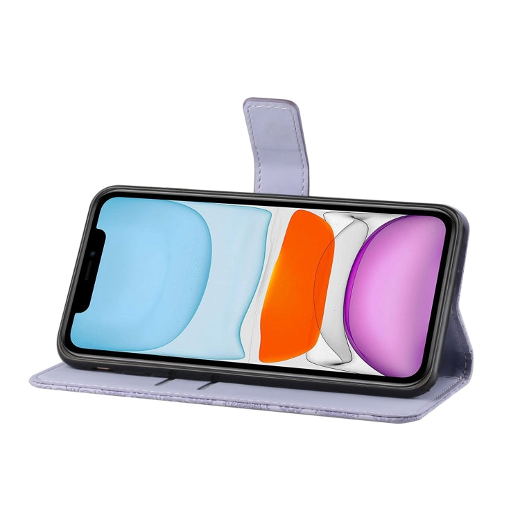 For iPhone 11 Pro Ethnic Style Embossed Pattern Horizontal Flip Leather Case with Holder & Card Slots & Wallet & Lanyard