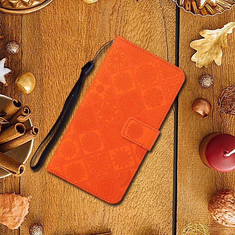 For iPhone 11 Pro Ethnic Style Embossed Pattern Horizontal Flip Leather Case with Holder & Card Slots & Wallet & Lanyard
