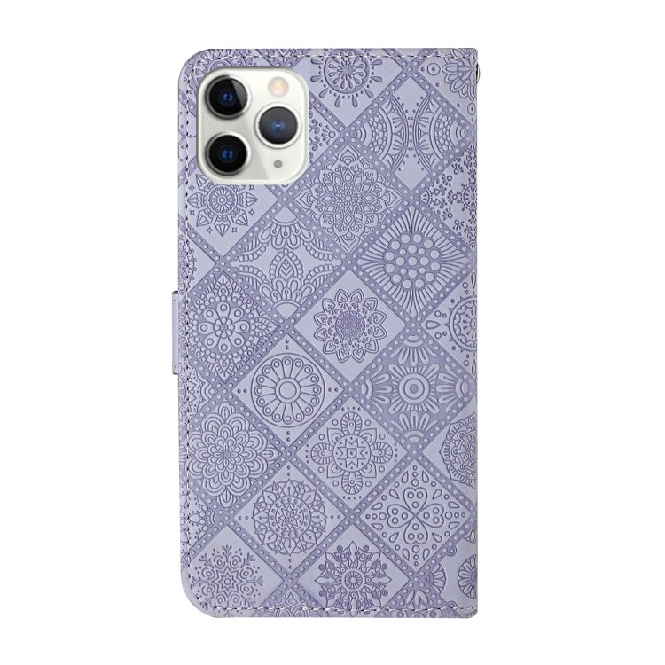 For iPhone 11 Pro Max Ethnic Style Embossed Pattern Horizontal Flip Leather Case with Holder & Card Slots & Wallet & Lanyard