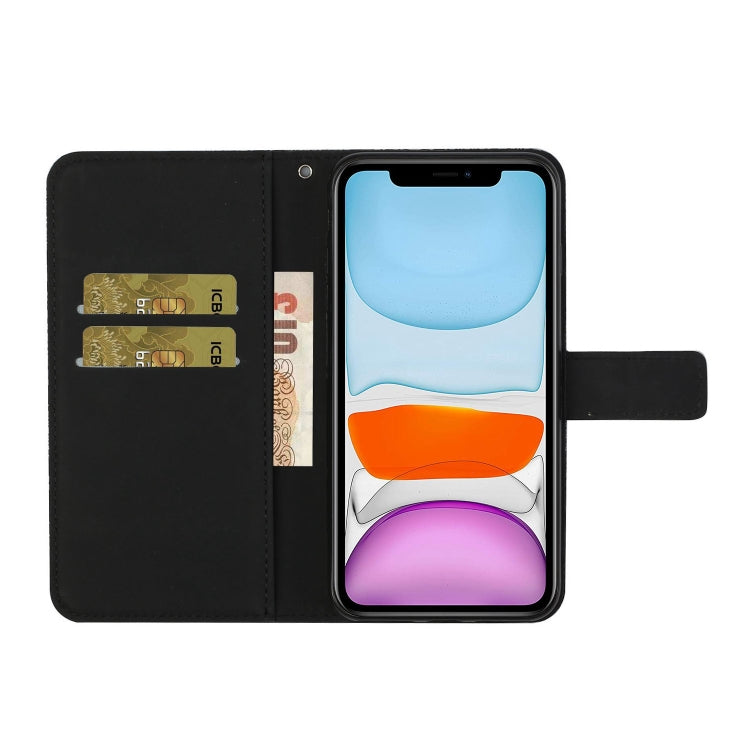 For iPhone 12 Ethnic Style Embossed Pattern Horizontal Flip Leather Case with Holder & Card Slots & Wallet & Lanyard