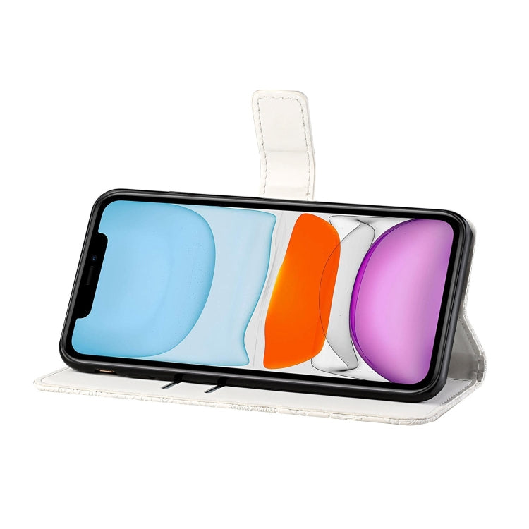 For iPhone 12 Ethnic Style Embossed Pattern Horizontal Flip Leather Case with Holder & Card Slots & Wallet & Lanyard