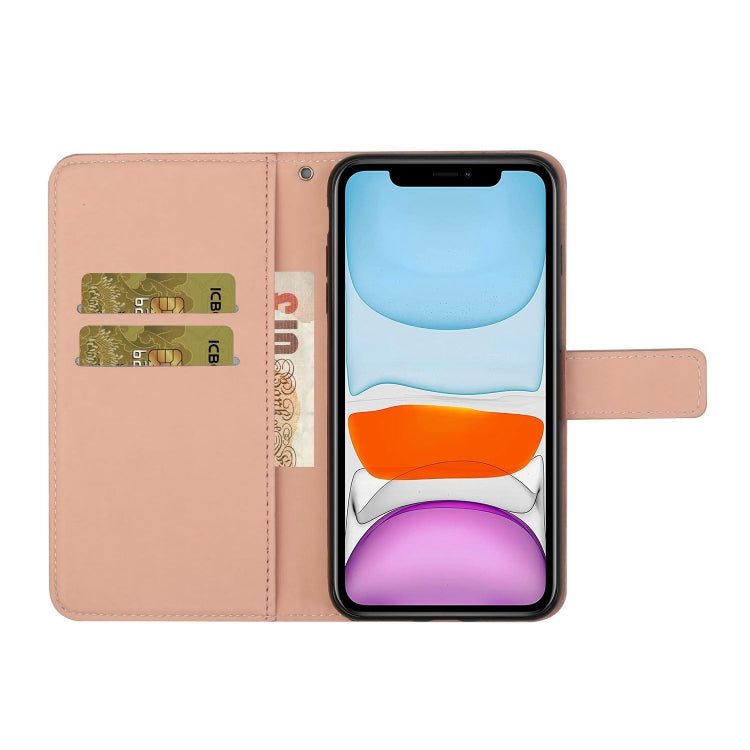 For iPhone 12 mini Ethnic Style Embossed Pattern Horizontal Flip Leather Case with Holder & Card Slots & Wallet & Lanyard