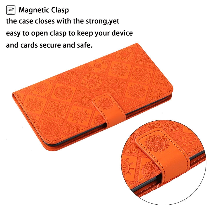 For iPhone 12 Pro Max Ethnic Style Embossed Pattern Horizontal Flip Leather Case with Holder & Card Slots & Wallet & Lanyard