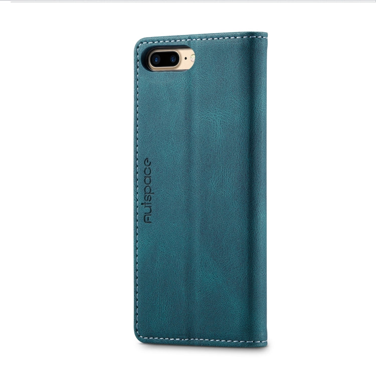 AutSpace A01 Retro Skin-feel Crazy Horse Texture Horizontal Flip Leather Case with Holder & Card Slots & Wallet & RFID For iPhone 8 Plus / 7 Plus