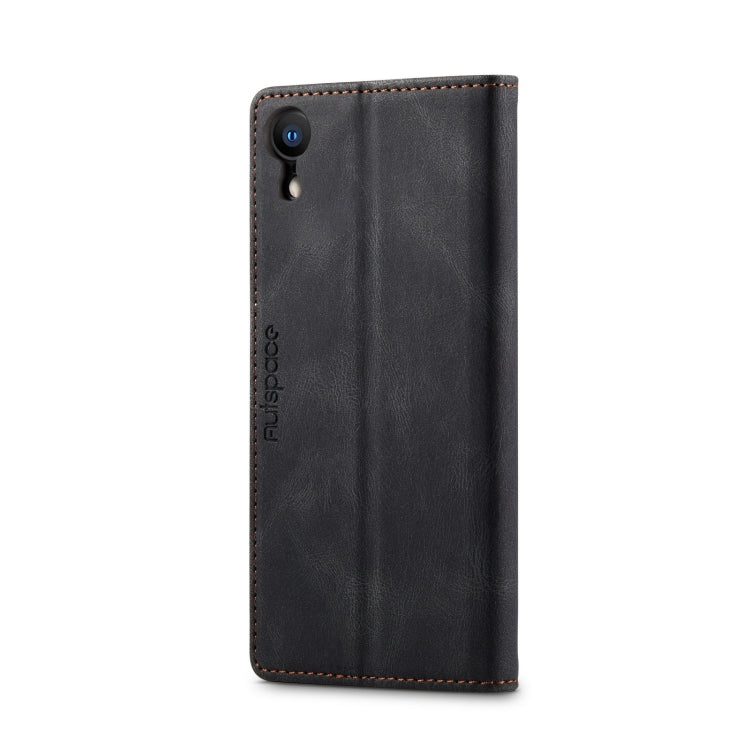 For iPhone XR AutSpace A01 Retro Skin-feel Crazy Horse Texture Horizontal Flip Leather Case with Holder & Card Slots & Wallet & RFID