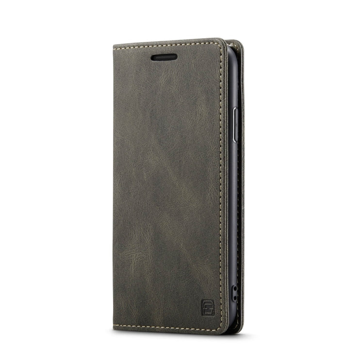 For iPhone XR AutSpace A01 Retro Skin-feel Crazy Horse Texture Horizontal Flip Leather Case with Holder & Card Slots & Wallet & RFID
