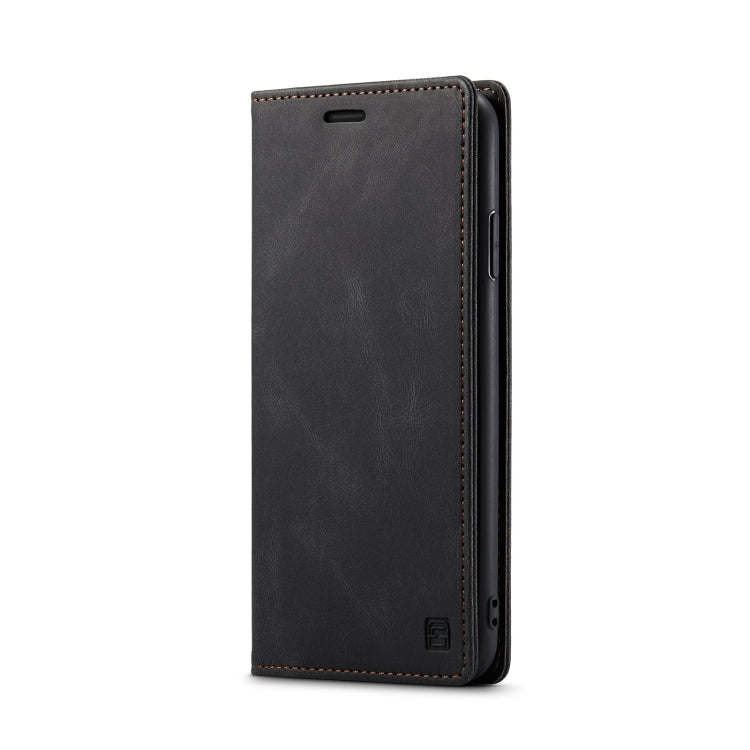 For iPhone XS Max AutSpace A01 Retro Skin-feel Crazy Horse Texture Horizontal Flip Leather Case with Holder & Card Slots & Wallet & RFID