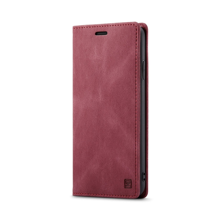 For iPhone XS Max AutSpace A01 Retro Skin-feel Crazy Horse Texture Horizontal Flip Leather Case with Holder & Card Slots & Wallet & RFID