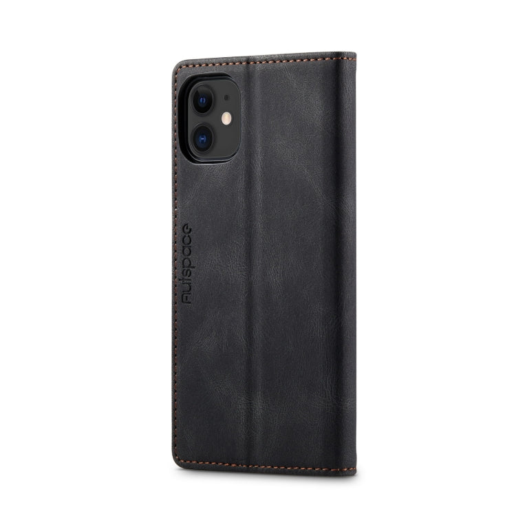 For iPhone 11 Pro AutSpace A01 Retro Skin-feel Crazy Horse Texture Horizontal Flip Leather Case with Holder & Card Slots & Wallet & RFID