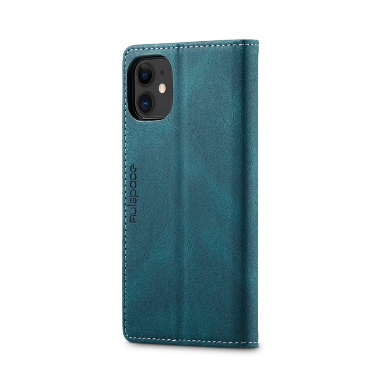 For iPhone 11 Pro Max AutSpace A01 Retro Skin-feel Crazy Horse Texture Horizontal Flip Leather Case with Holder & Card Slots & Wallet & RFID