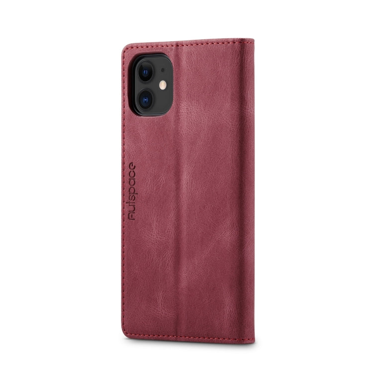 For iPhone 11 Pro Max AutSpace A01 Retro Skin-feel Crazy Horse Texture Horizontal Flip Leather Case with Holder & Card Slots & Wallet & RFID