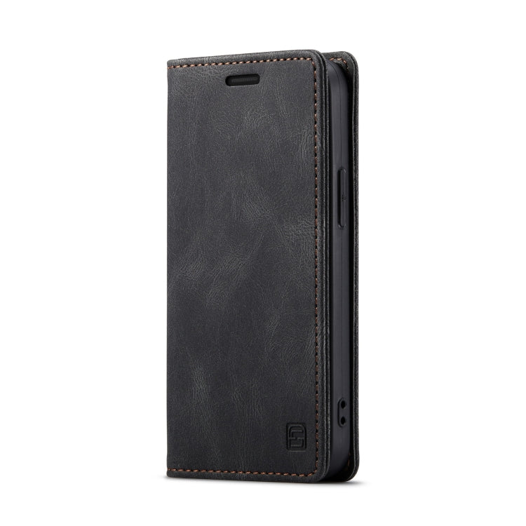 For iPhone 12 mini AutSpace A01 Retro Skin-feel Crazy Horse Texture Horizontal Flip Leather Case with Holder & Card Slots & Wallet & RFID