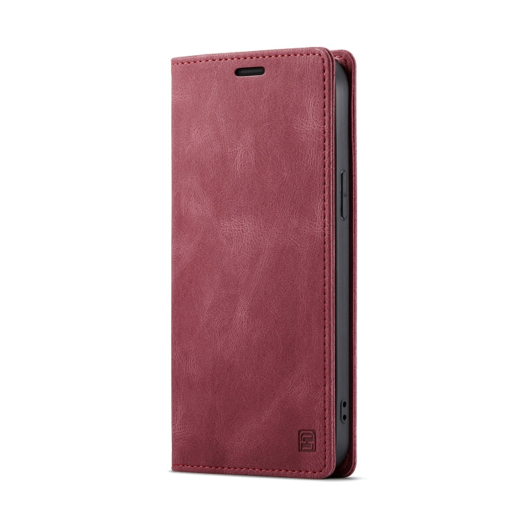 For iPhone 12 Pro Max AutSpace A01 Retro Skin-feel Crazy Horse Texture Horizontal Flip Leather Case with Holder & Card Slots & Wallet & RFID