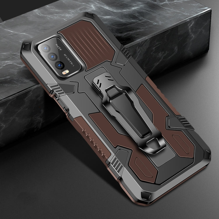 For vivo Y20 Machine Armor Warrior Shockproof PC + TPU Protective Case