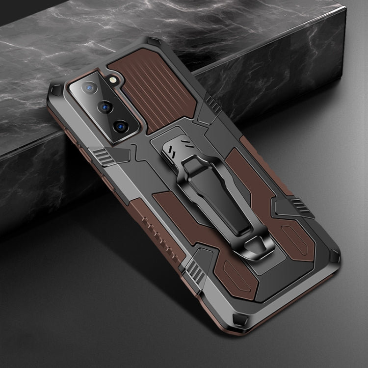 For Samsung Galaxy S21 5G Machine Armor Warrior Shockproof PC + TPU Protective Case
