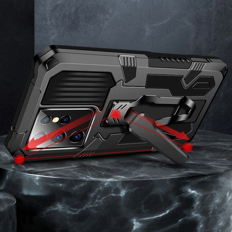 For Samsung Galaxy S21+ 5G Machine Armor Warrior Shockproof PC + TPU Protective Case
