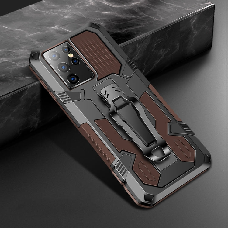 For Samsung Galaxy S21 Ultra 5G Machine Armor Warrior Shockproof PC + TPU Protective Case