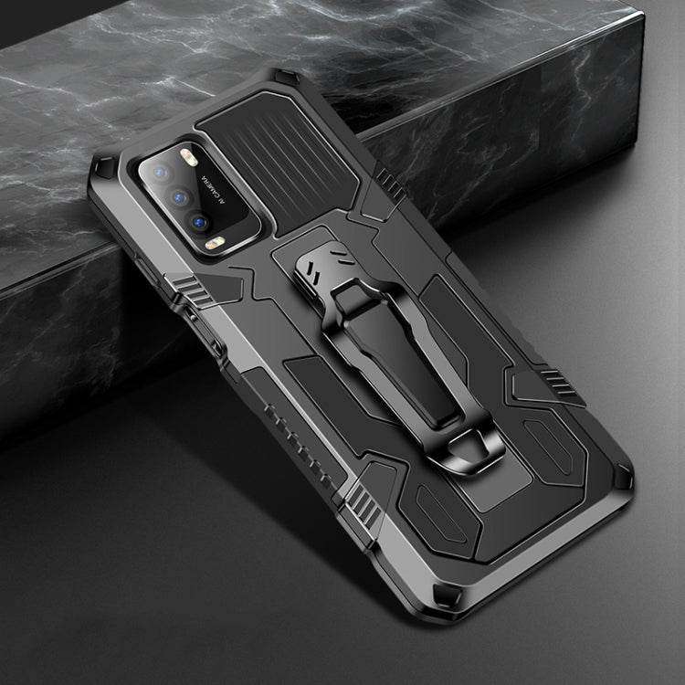 For Xiaomi Poco M3 Machine Armor Warrior Shockproof PC + TPU Protective Case