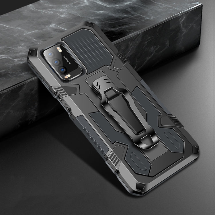 For Xiaomi Poco M3 Machine Armor Warrior Shockproof PC + TPU Protective Case