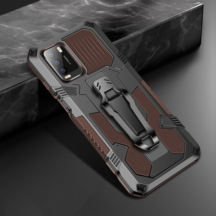 For Xiaomi Poco M3 Machine Armor Warrior Shockproof PC + TPU Protective Case