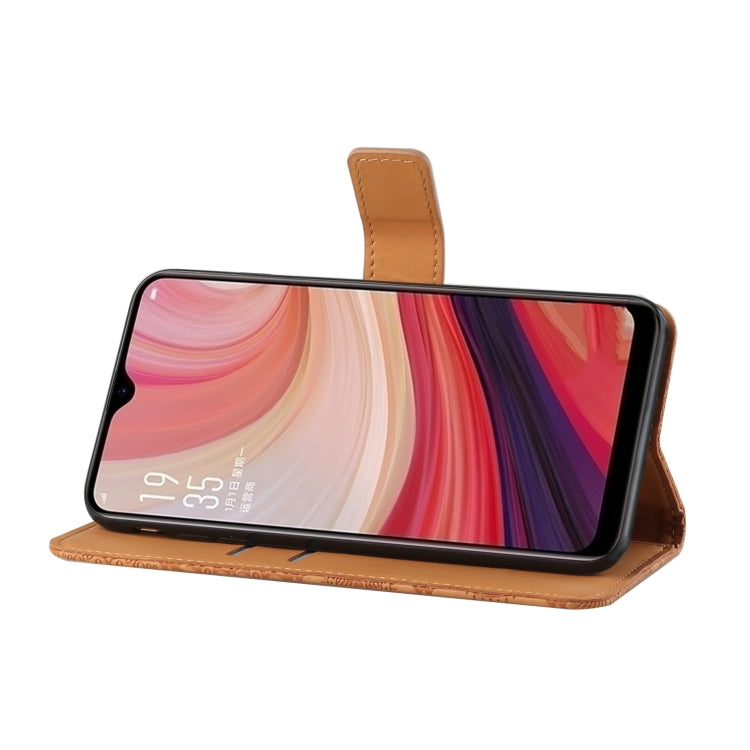 For OPPO A5 / A9 2020 Ethnic Style Embossed Pattern Horizontal Flip Leather Case with Holder & Card Slots & Wallet & Lanyard