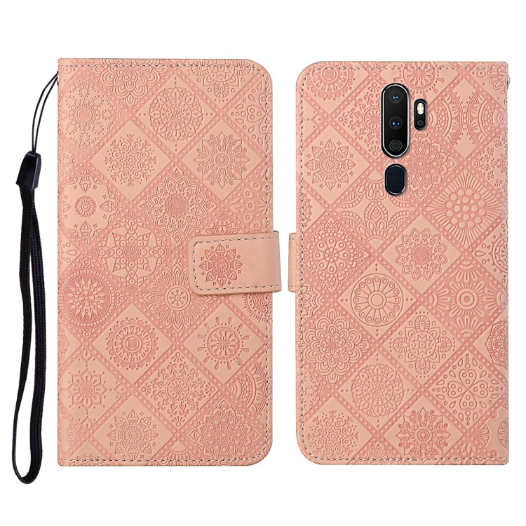 For OPPO A5 / A9 2020 Ethnic Style Embossed Pattern Horizontal Flip Leather Case with Holder & Card Slots & Wallet & Lanyard