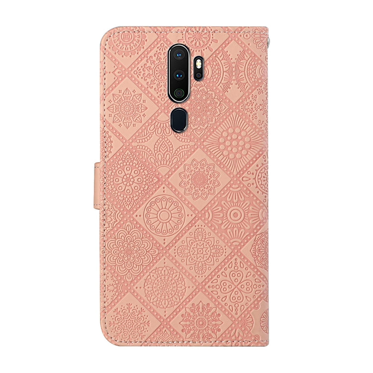 For OPPO A5 / A9 2020 Ethnic Style Embossed Pattern Horizontal Flip Leather Case with Holder & Card Slots & Wallet & Lanyard