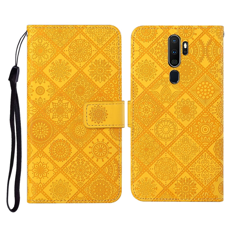 For OPPO A5 / A9 2020 Ethnic Style Embossed Pattern Horizontal Flip Leather Case with Holder & Card Slots & Wallet & Lanyard