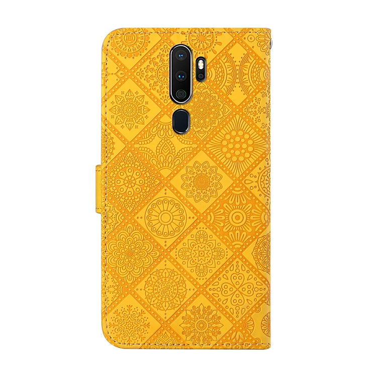 For OPPO A5 / A9 2020 Ethnic Style Embossed Pattern Horizontal Flip Leather Case with Holder & Card Slots & Wallet & Lanyard