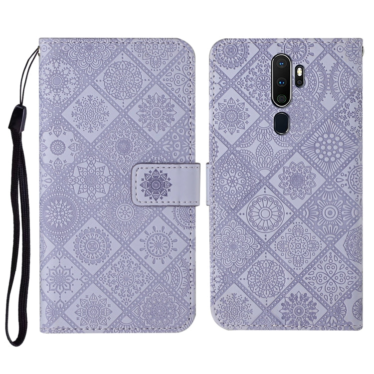 For OPPO A5 / A9 2020 Ethnic Style Embossed Pattern Horizontal Flip Leather Case with Holder & Card Slots & Wallet & Lanyard