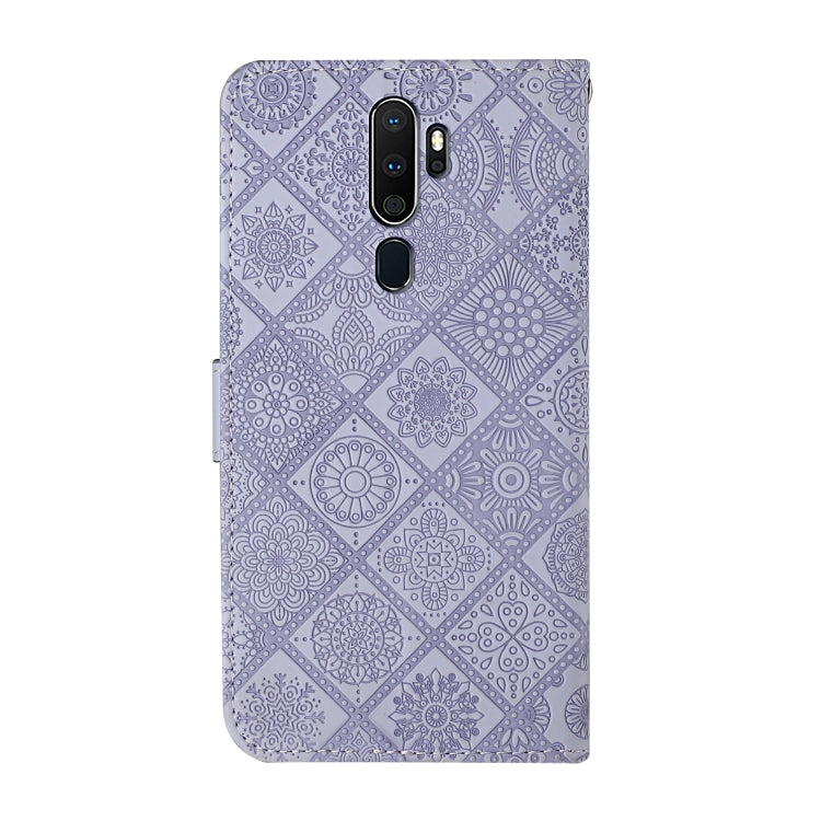 For OPPO A5 / A9 2020 Ethnic Style Embossed Pattern Horizontal Flip Leather Case with Holder & Card Slots & Wallet & Lanyard