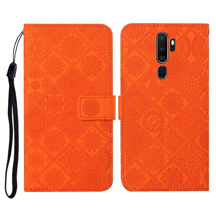 For OPPO A5 / A9 2020 Ethnic Style Embossed Pattern Horizontal Flip Leather Case with Holder & Card Slots & Wallet & Lanyard