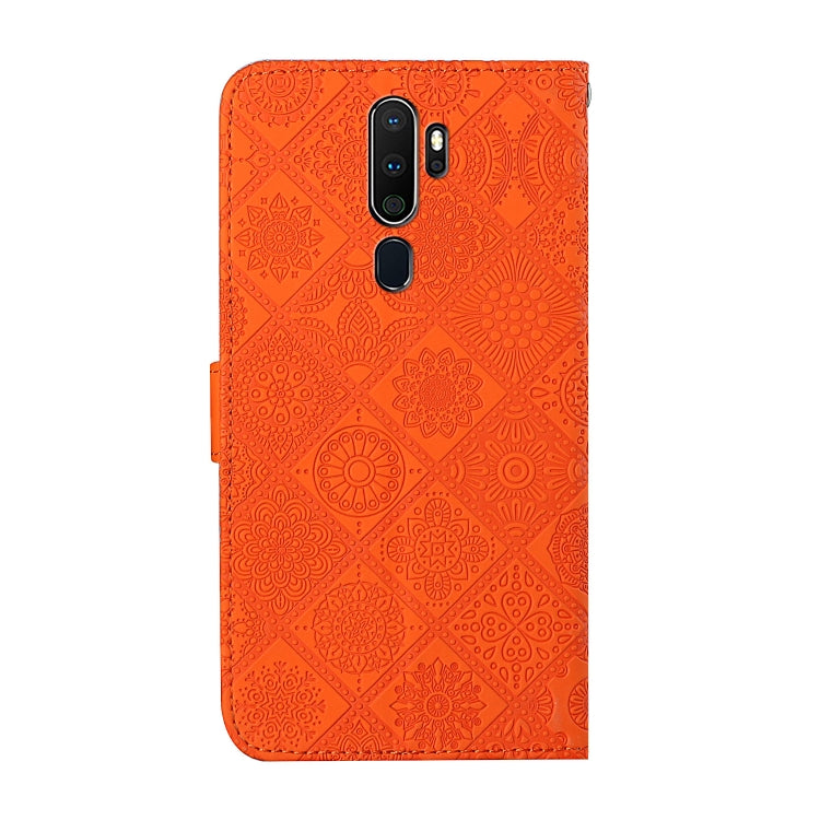 For OPPO A5 / A9 2020 Ethnic Style Embossed Pattern Horizontal Flip Leather Case with Holder & Card Slots & Wallet & Lanyard