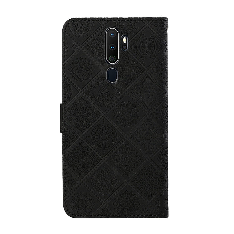 For OPPO A5 / A9 2020 Ethnic Style Embossed Pattern Horizontal Flip Leather Case with Holder & Card Slots & Wallet & Lanyard