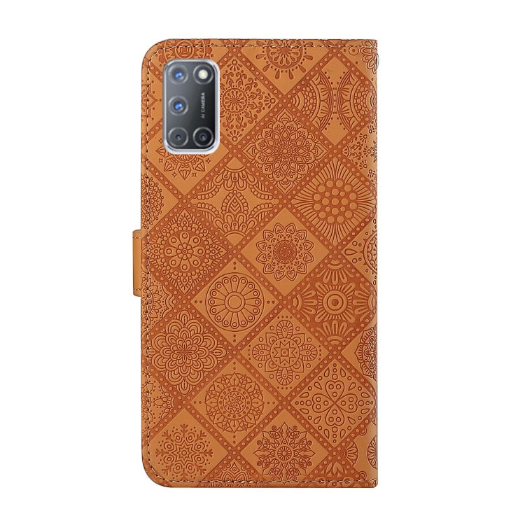 For OPPO A92 / A72 / A52 Ethnic Style Embossed Pattern Horizontal Flip Leather Case with Holder & Card Slots & Wallet & Lanyard