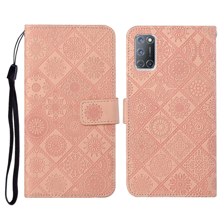 For OPPO A92 / A72 / A52 Ethnic Style Embossed Pattern Horizontal Flip Leather Case with Holder & Card Slots & Wallet & Lanyard