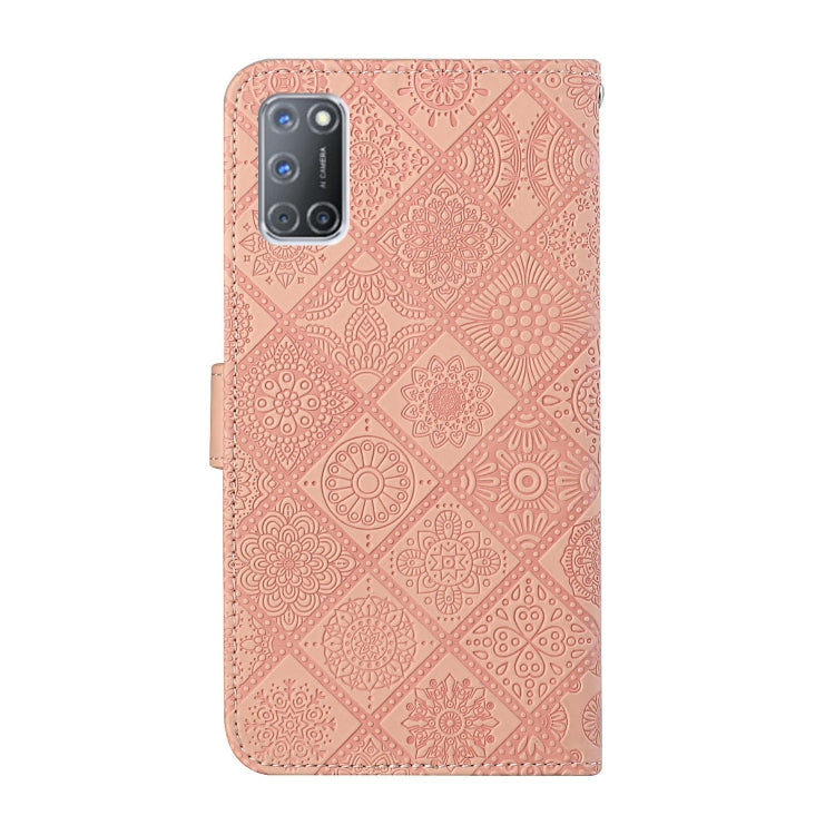 For OPPO A92 / A72 / A52 Ethnic Style Embossed Pattern Horizontal Flip Leather Case with Holder & Card Slots & Wallet & Lanyard