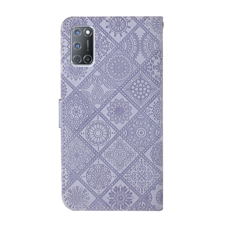 For OPPO A92 / A72 / A52 Ethnic Style Embossed Pattern Horizontal Flip Leather Case with Holder & Card Slots & Wallet & Lanyard