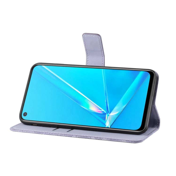 For OPPO A92 / A72 / A52 Ethnic Style Embossed Pattern Horizontal Flip Leather Case with Holder & Card Slots & Wallet & Lanyard