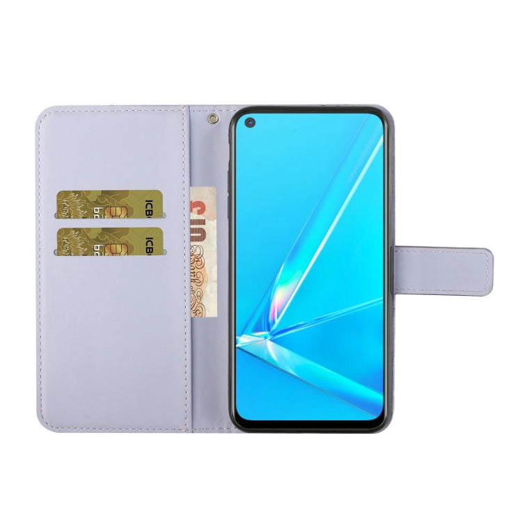 For OPPO A92 / A72 / A52 Ethnic Style Embossed Pattern Horizontal Flip Leather Case with Holder & Card Slots & Wallet & Lanyard