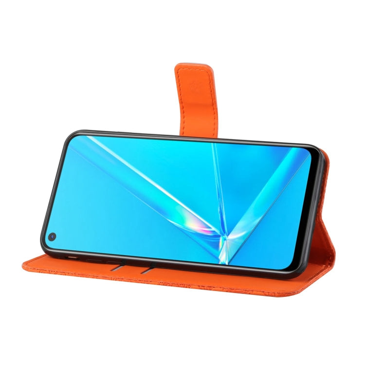 For OPPO A92 / A72 / A52 Ethnic Style Embossed Pattern Horizontal Flip Leather Case with Holder & Card Slots & Wallet & Lanyard