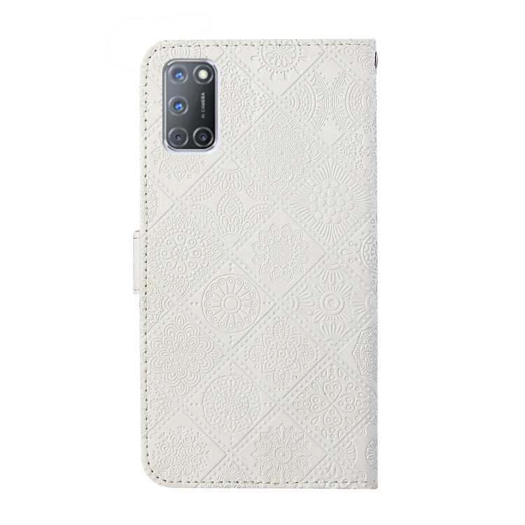 For OPPO A92 / A72 / A52 Ethnic Style Embossed Pattern Horizontal Flip Leather Case with Holder & Card Slots & Wallet & Lanyard