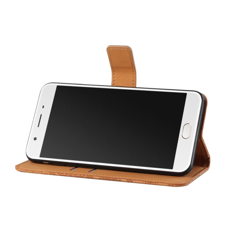 For OPPO F1s Ethnic Style Embossed Pattern Horizontal Flip Leather Case with Holder & Card Slots & Wallet & Lanyard