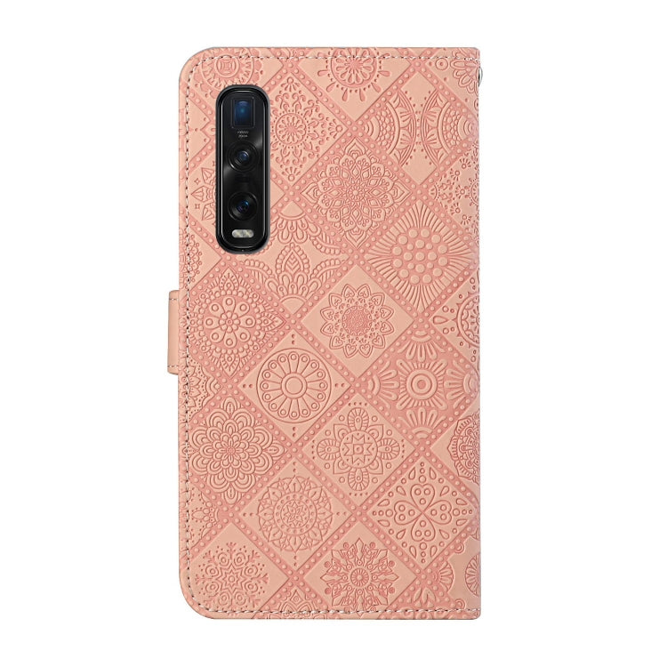For OPPO Find X2 Pro Ethnic Style Embossed Pattern Horizontal Flip Leather Case with Holder & Card Slots & Wallet & Lanyard