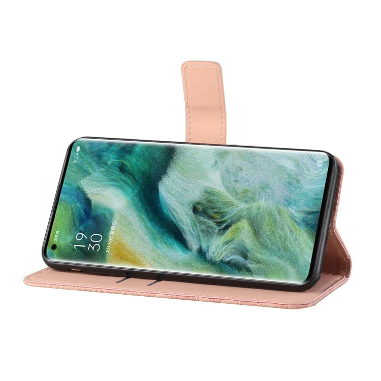 For OPPO Find X2 Pro Ethnic Style Embossed Pattern Horizontal Flip Leather Case with Holder & Card Slots & Wallet & Lanyard
